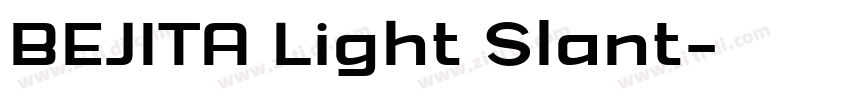 BEJITA Light Slant字体转换